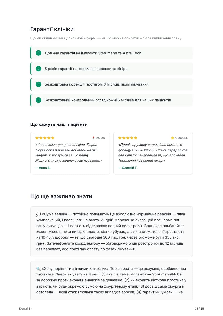 Vidno-презентація для пацієнта — сторінка 14 з 15